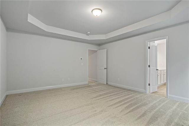 61 Castlemoor Loop, Adairsville, GA 30103 - empty room with baseboards, a tray ceiling, and carpet