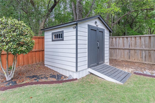 220 Chandler Ct, Sugar Hill, GA 30518 - view of shed with a fenced backyard