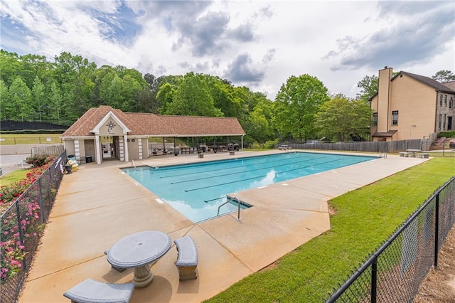 220 Chandler Ct, Sugar Hill, GA 30518 - community pool featuring a patio
