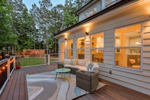 735 River Ridge Lane, Suwanee, GA 30024 - deck with an outdoor living space