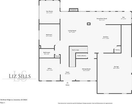 735 River Ridge Lane, Suwanee, GA 30024 - room layout