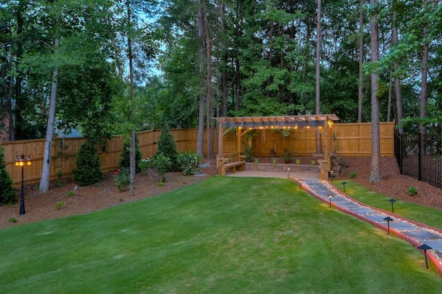 735 River Ridge Lane, Suwanee, GA 30024 - view of yard with a pergola