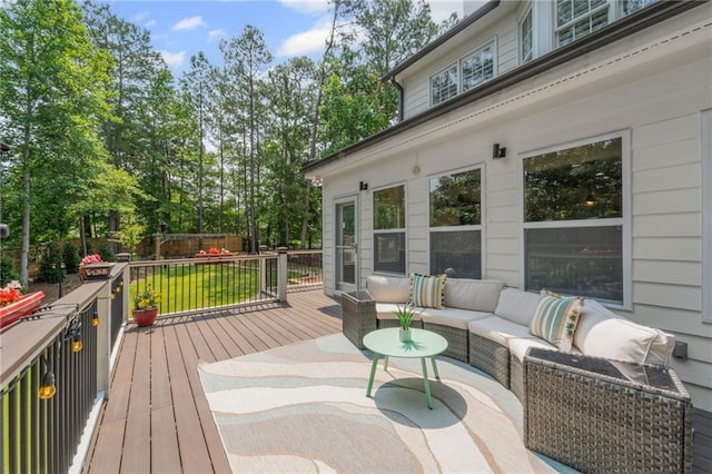 735 River Ridge Lane, Suwanee, GA 30024 - deck with an outdoor living space