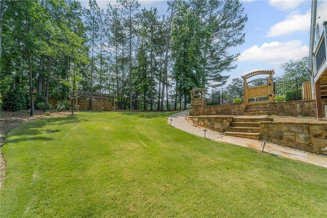 735 River Ridge Lane, Suwanee, GA 30024 - view of yard with stairs
