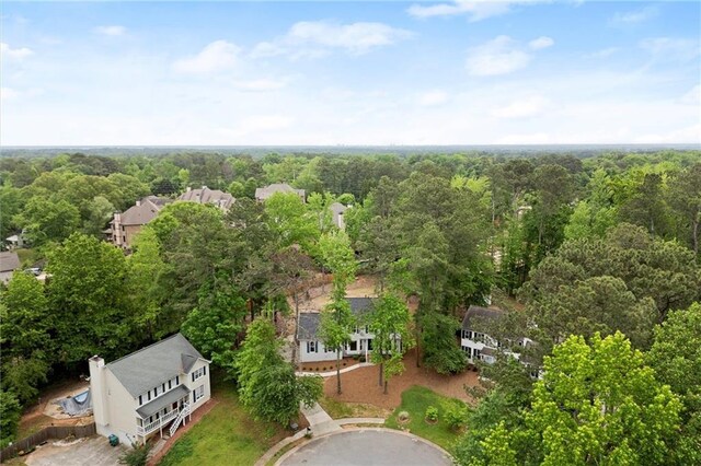 aerial view with a view of trees