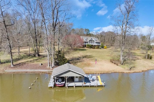 1126 Shoreline Dr, Jefferson, GA 30549 - dock area featuring a water view