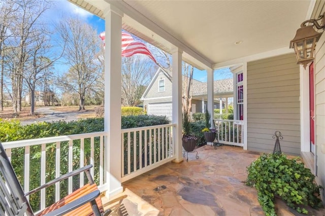 view of patio / terrace featuring a porch