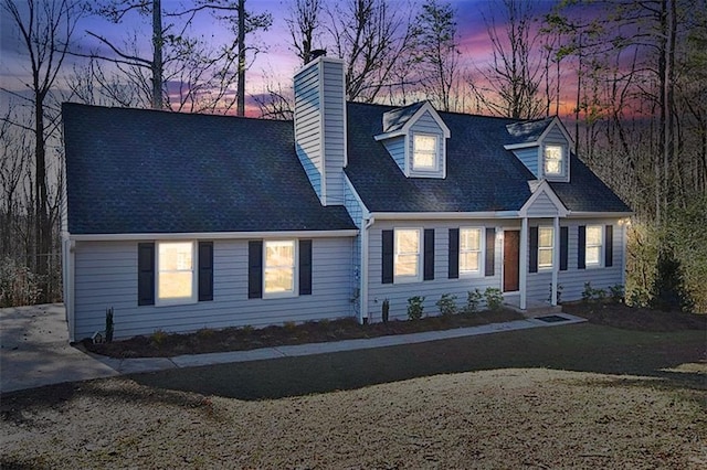 8310 Jensen Trl, Gainesville, GA 30506 - cape cod house featuring a chimney