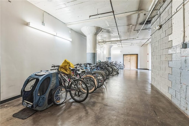 881 Memorial Dr SE Unit 307, Atlanta, GA 30316 - garage with concrete block wall