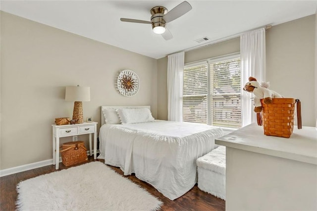 2073 Woodside Park Dr, Woodstock, GA 30188 - bedroom with wood finished floors and ceiling fan