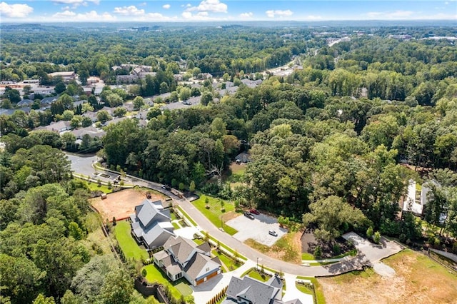 115 Baxley Ln, Alpharetta, GA 30004 - birds eye view of property with a wooded view