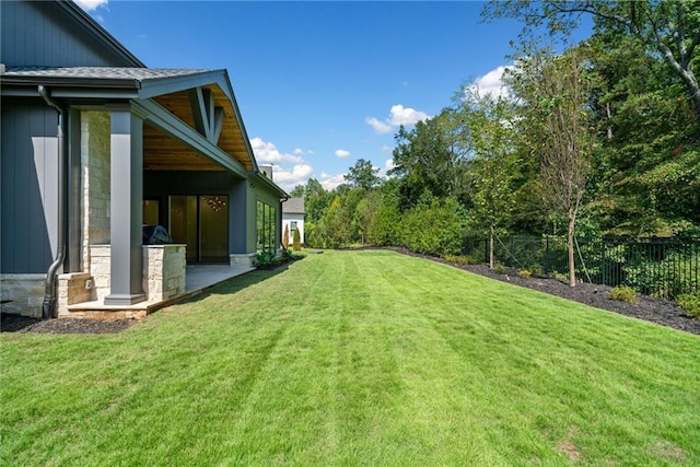 115 Baxley Ln, Alpharetta, GA 30004 - view of yard with a patio area and fence