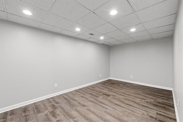 71 Seminole Trl SW, Cartersville, GA 30120 - spare room featuring wood finished floors, recessed lighting, and baseboards