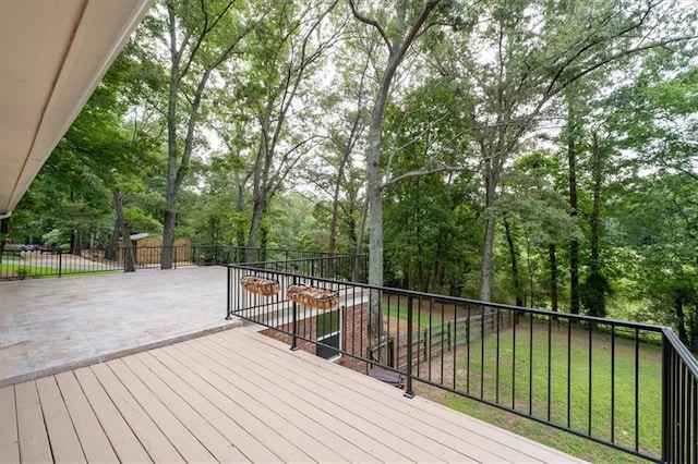 71 Seminole Trl SW, Cartersville, GA 30120 - deck with a yard and view of scattered trees