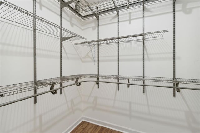 178 Seals Dr, Dallas, GA 30157 - spacious closet with dark wood finished floors