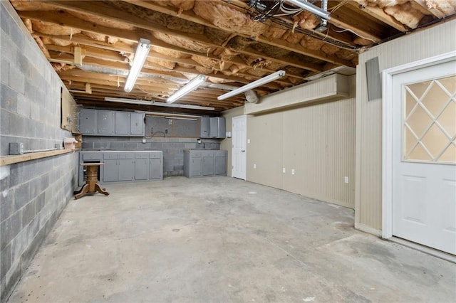 178 Seals Dr, Dallas, GA 30157 - unfinished basement with concrete block wall