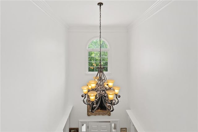 5725 Lake Oak Lndg, Cumming, GA 30040 - detailed view of a chandelier and ornamental molding