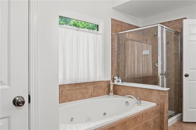5725 Lake Oak Lndg, Cumming, GA 30040 - full bath featuring a stall shower and a jetted tub