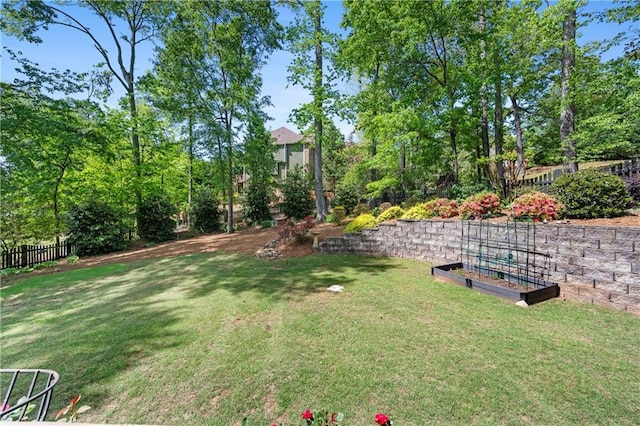 5725 Lake Oak Lndg, Cumming, GA 30040 - view of yard with a garden