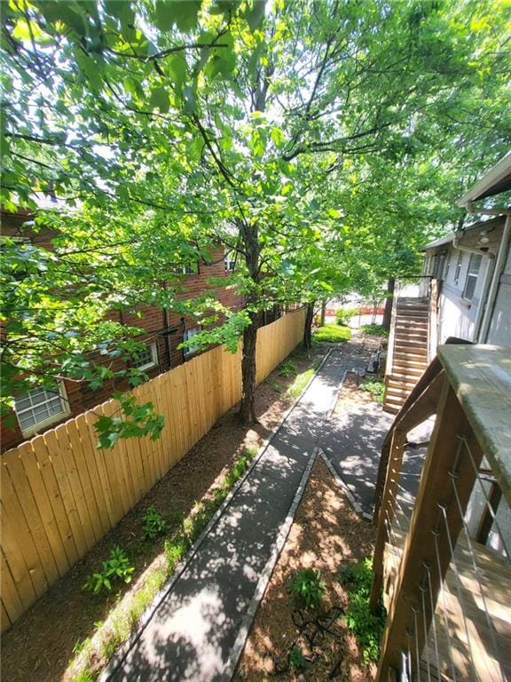 40 Daniel St SE Unit 7, Atlanta, GA 30312 - view of yard featuring stairway and fence