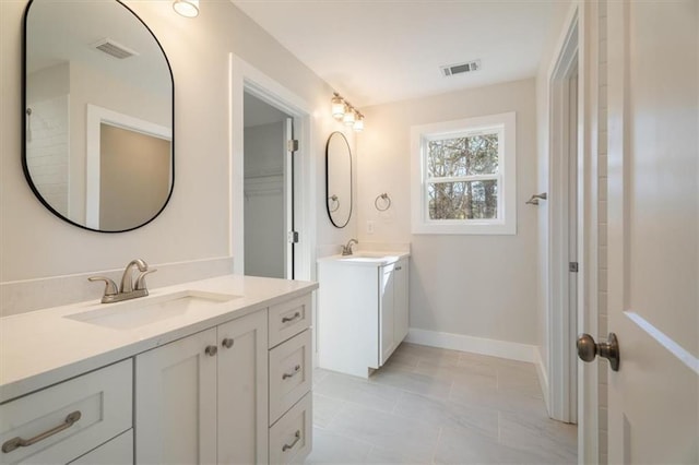 bathroom featuring vanity