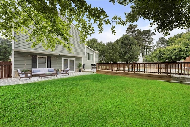 1491 Black Hickory Pl, Norcross, GA 30093 - view of yard featuring an outdoor living space and a patio area