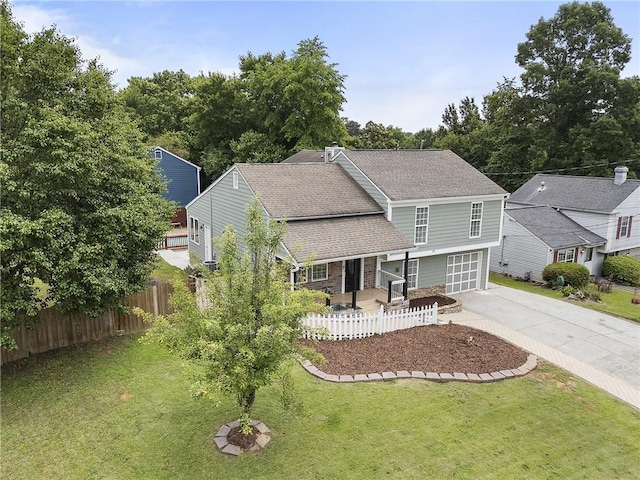 1491 Black Hickory Pl, Norcross, GA 30093 - view of front facade featuring concrete driveway, an attached garage, and roof with shingles
