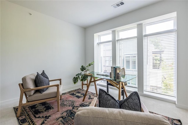 399 Pratt Dr SE, Atlanta, GA 30315 - office area with baseboards and carpet flooring