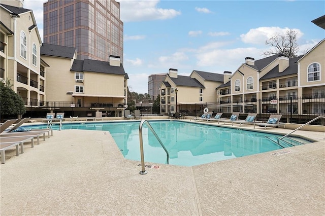 view of pool with a patio area