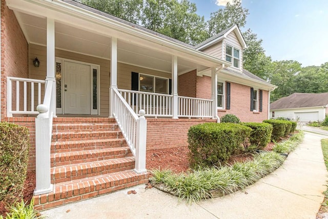 view of front of house with covered porch