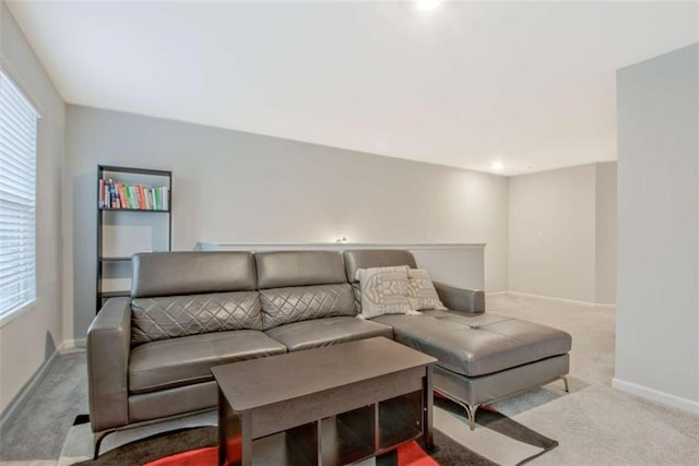 370 Cassidy Trl, Douglasville, GA 30134 - living area with carpet floors, plenty of natural light, and baseboards