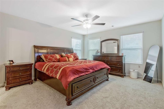 370 Cassidy Trl, Douglasville, GA 30134 - bedroom featuring carpet, baseboards, and a ceiling fan