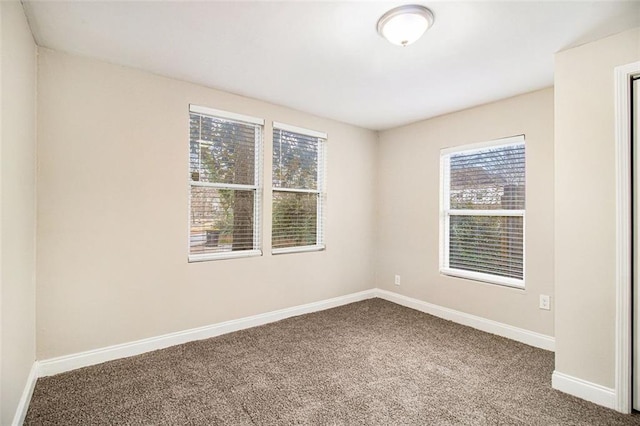 view of carpeted empty room