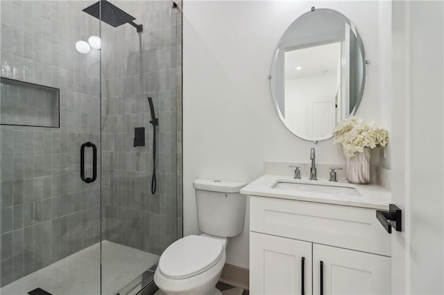 1129 Victory Dr SW, Atlanta, GA 30310 - bathroom featuring toilet, vanity, and a shower stall