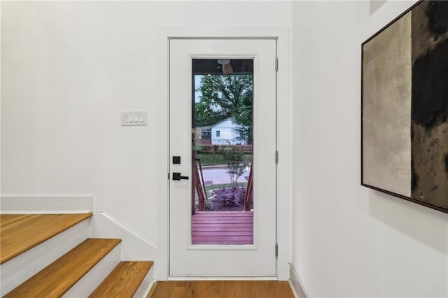 1129 Victory Dr SW, Atlanta, GA 30310 - doorway with stairs and wood finished floors