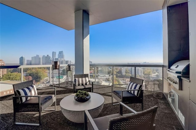 balcony with grilling area