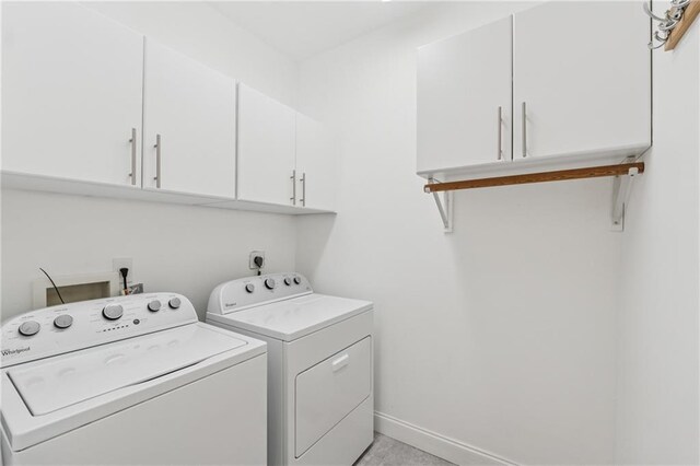37 Long Branch Way, Dahlonega, GA 30533 - washroom with cabinet space, baseboards, and separate washer and dryer