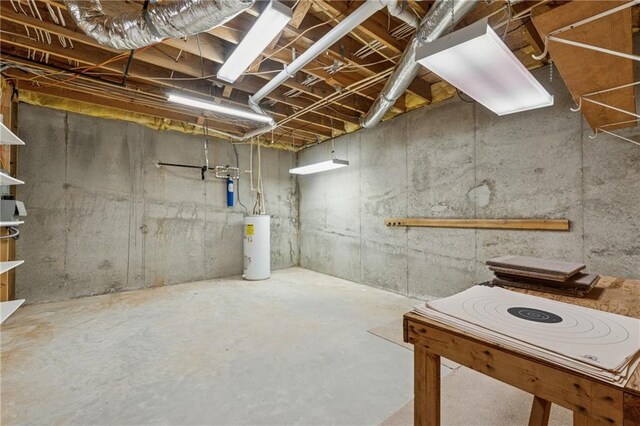 37 Long Branch Way, Dahlonega, GA 30533 - unfinished below grade area with water heater