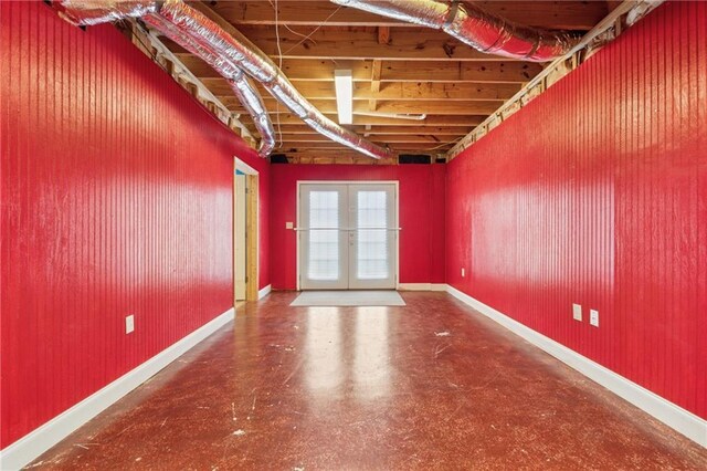 37 Long Branch Way, Dahlonega, GA 30533 - spare room featuring french doors, finished concrete floors, and baseboards
