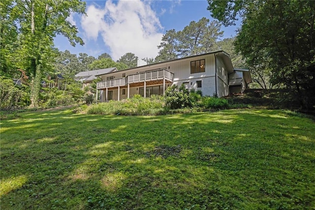 4717 Westhampton Dr, Tucker, GA 30084 - back of property with a lawn and a deck