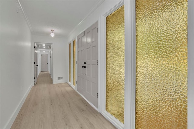 4717 Westhampton Dr, Tucker, GA 30084 - hallway featuring ornamental molding, light wood finished floors, and baseboards