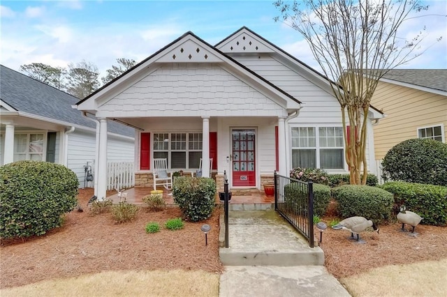 view of front of house with a porch