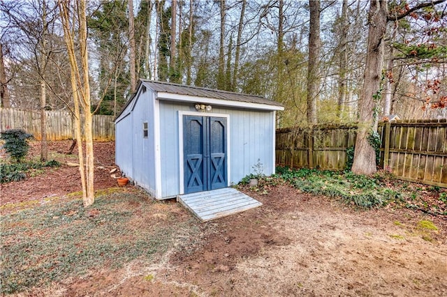 view of outbuilding