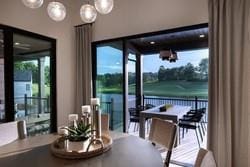 view of patio with ceiling fan