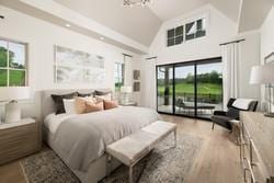 interior space with crown molding and light hardwood / wood-style floors
