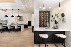 bathroom featuring wood-type flooring and vanity