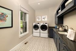 bathroom with hardwood / wood-style floors