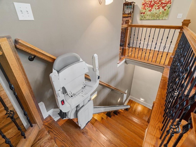 46 Bee Balm Way, Big Canoe, GA 30143 - stairs featuring wood finished floors and baseboards