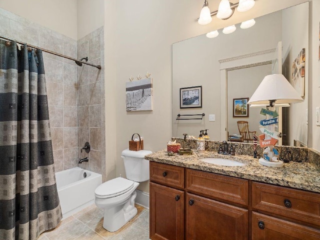 46 Bee Balm Way, Big Canoe, GA 30143 - bathroom featuring vanity, shower / bath combo, and tile patterned flooring
