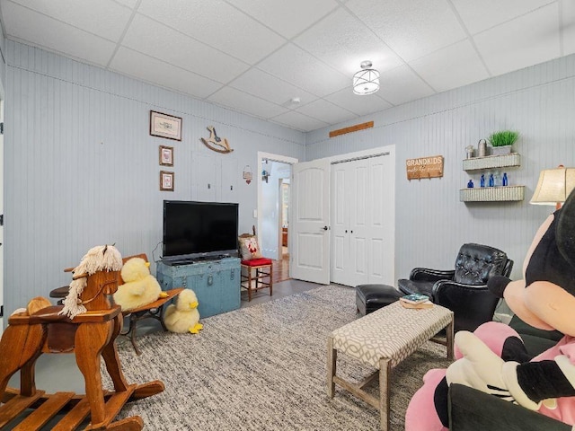 46 Bee Balm Way, Big Canoe, GA 30143 - living area featuring a drop ceiling